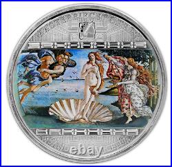 2008 Cook Islands $20-BIRTH OF VENUS/MASTERS OF ART series, NGC MS69 Silver Coin