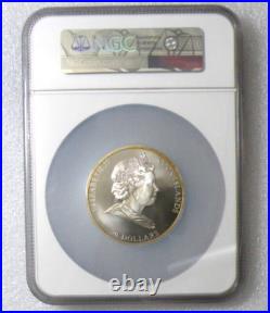 2008 Cook Islands $20-CREATION OF ADAM/MASTERPIECES OF ART, NGC MS69 Silver Coin