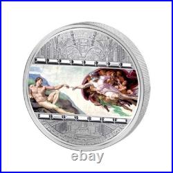 2008 Cook Islands $20-CREATION OF ADAM/MASTERPIECES OF ART, NGC MS69 Silver Coin 2008 Cook Islands $20-CREATION OF ADAM/MASTERPIECES OF ART, NGC MS69 Silver Coin