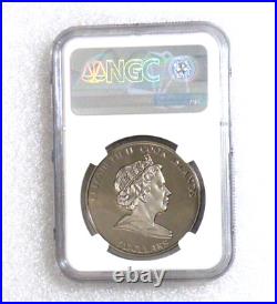 2008 Cook Islands $5- PULTUSK METEORITE NGC PF69 ULTRA CAMEO 25gm Silver Coin