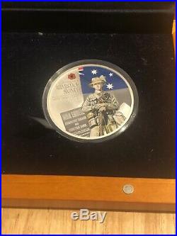 2008 Cook Islands 90th anny the end of WWI 2 coins 1 oz. Pure silver Coin 2x 1$