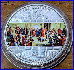 2008 Cook Islands'School of Athens' $20 Elizabeth II Proof Coin RARE