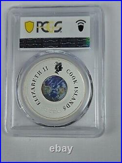 2008 Cook Islands Silver Dollar 1 First Man Space Yuri Gagarin PCGS PR70DCAM