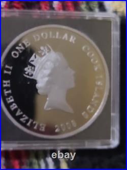 2008 Elizabeth II Cook Islands Antonov 225 Mriya 1 Ounce Silver Coin