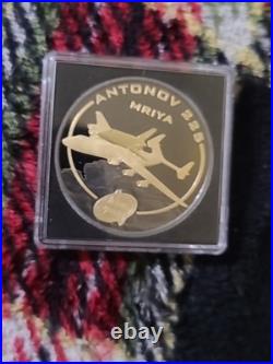 2008 Elizabeth II Cook Islands Antonov 225 Mriya 1 Ounce Silver Coin