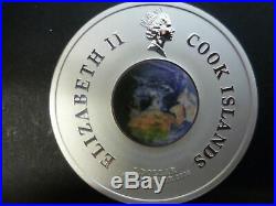 2009 $1 Cook Islands 1st Man on the Moon 1oz Silver Orbital Coin