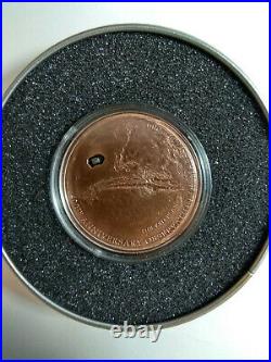 2009, Anniversary Mars Meteorite, Meteorite, Cook Islands, silver coin