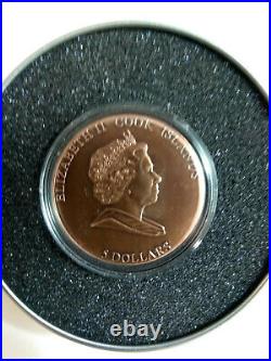2009, Anniversary Mars Meteorite, Meteorite, Cook Islands, silver coin