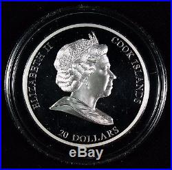 2009 Cook Islands $20 Masterpieces Raffaello Sanzio Sistine Madonna Silver Coin