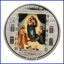 2009 Cook Islands $20-THE SISTINE MADONNA NGC PF69 ULTRA CAMEO 999 Silver Coin