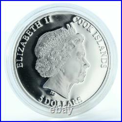 2009 Cook Islands 5 dollars Kirillovskaya Church, proof silver coin