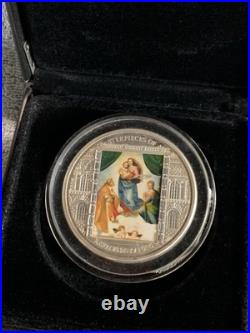2009 Cook Islands Masterpieces of Raffaello Sanzio $20 Silver Coin 3oz Proof