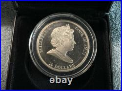 2009 Cook Islands Masterpieces of Raffaello Sanzio $20 Silver Coin 3oz Proof
