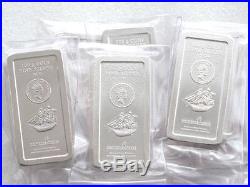 2009 Cook Islands Ship $5 Five Dollar 100 Gram Silver Bullion Coin Bar Sealed