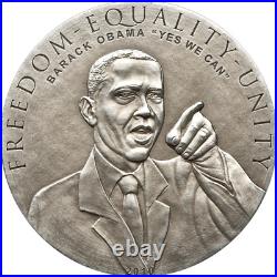 2010 Cook Islands $5- BARACK HUSSAIN OBAMA, NGC MS69 ANTIQUED Silver Coin 2010 Cook Islands $5- BARACK HUSSAIN OBAMA, NGC MS69 ANTIQUED Silver Coin