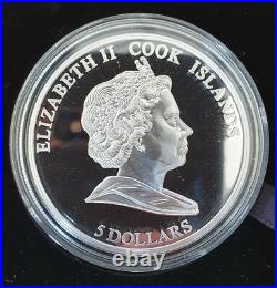 2010 Cook Islands 5 Dollars Ivan Fyodorov 1510-1583, silver coloured proof coin