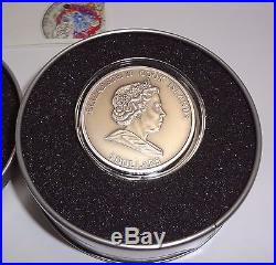 2010 Cook Islands Silver $5 Coin Hah 280 With Meteorite Insert Challenge Of Time