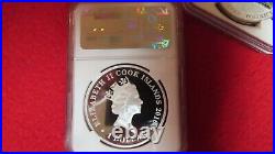2010 Cook Islands The Famous Naval Battle Of Salamis NGC PF70.999 Silver Coin