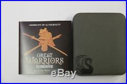 2010 Great Warriors Samurai 1oz Silver Proof Coin