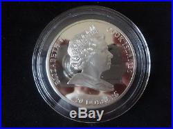 2011 3oz Fine Silver Proof Cook Islands $20 Coin Box + Coa Canaletto Bucintoro