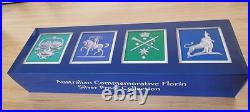 2011 AUSTRALIAN COMMEMORATIVE FLORINS COOK ISLANDS SILVER PROOF COIN SET OF 4 Oz
