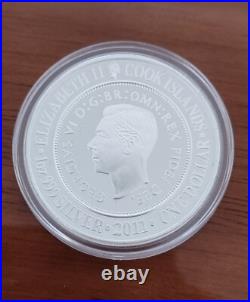 2011 AUSTRALIAN COMMEMORATIVE FLORINS COOK ISLANDS SILVER PROOF COIN SET OF 4 Oz