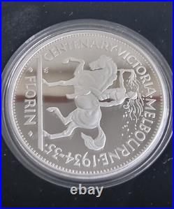 2011 AUSTRALIAN COMMEMORATIVE FLORINS COOK ISLANDS SILVER PROOF COIN SET OF 4 Oz