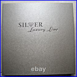 2011 COOK ISLAND $20 SILVER LUXURY LINE SILVER COIN 100g. W SWAROVSKI CRYSTAL