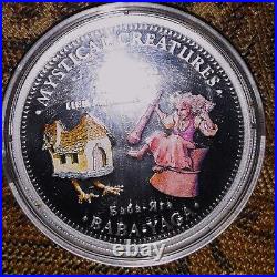 2011 Cook Island $5 Russian cartoons silver proof coloured box/COA 8 coins+