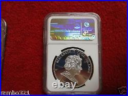 2011 Cook Island Is Daisy In Cloisonne. 999 Silver & Gold Coin NGC PF 69