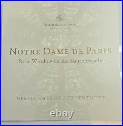 2011 Cook Islands $10 Notre Dame De Paris (50g) Silver (PL) Coin Window Glass
