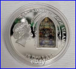 2011 Cook Islands $10 Silver Coin Windows of Heaven Seville Cathedral