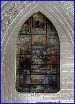 2011 Cook Islands $10 Silver Coin Windows of Heaven Seville Cathedral