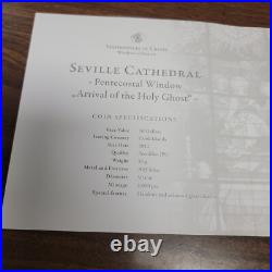 2011 Cook Islands $10 Silver Coin Windows of Heaven Seville Cathedral