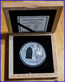 2011 Cook Islands $10 Silver Windows of Heaven Westminster Abbey London