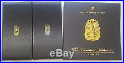 2011 Cook Islands $20 Masterpieces of Art Swarovski TUTANKHAMUN gold silver coin