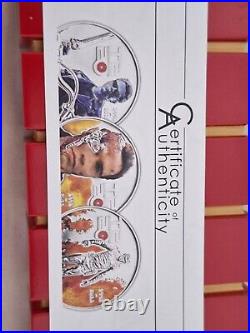 2011 Cook Islands Judgement Day Terminator T2 3 Colored Silver Set 2011 Mintage