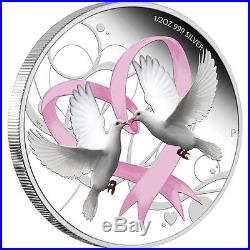 2011 Cook Islands Perth Mint Forever Love Dove 1/2oz Silver Proof Coin Box Coa