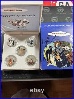 2011 Cooks Island 75th Anniversary Jungle Book 5 x 1 oz Silver Proof Set Box Set