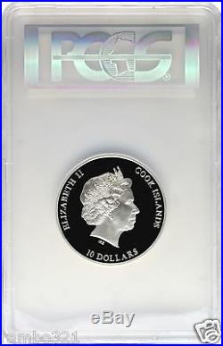 2012 $10 Cook Islands Nano Earth PCGS NGC PR70 Silver Coin with Nano Chip Bullion