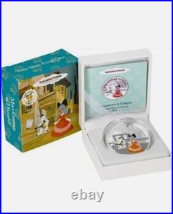 2012 $5 Cook Islands Malvina & Piero 1 oz Silver Proof Coin WithCase & Capsule