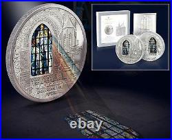 2012 Cook $10 Windows of Heaven Church of St. Francis Krakow 50 g Silver Coin