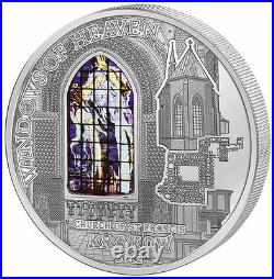 2012 Cook $10 Windows of Heaven Church of St. Francis Krakow 50 g Silver Coin