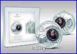 2012 Cook Islands. 10$ WINDOWS OF HEAVEN St. Catherine’s. Bethlehem Silver Coin