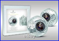 2012 Cook Islands. 10$ WINDOWS OF HEAVEN St. Catherine’s Bethlehem Silver Coin