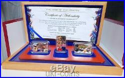 2012 Cook Islands $1 Lunar Year of the Dragon Silver Proof 3-Coin Set Chinese