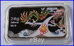 2012 Cook Islands 31 Dollars Year of the Dragon 320g Silver Coins Set BOX COA