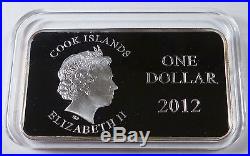 2012 Cook Islands 31 Dollars Year of the Dragon 320g Silver Coins Set BOX COA