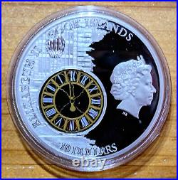 2012 Cook Islands Grand Central Terminal $10 Proof Silver Coin Glass Insert