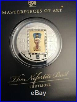 2012 Cook Islands Masterpieces Of Art The Bust Of Nefertiti Silver Gold Coin